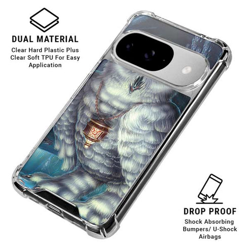 White Owl by Ed Beard Jr Google Pixel 10 Clear Case